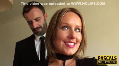 Pascal White - Pascal White In Bound Bdsm Sub Throats Dick - hclips.com