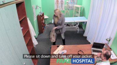 Naughty blonde teen nurse gives patient an orgasmic pain treatment with fake hospital visit - sexu.com